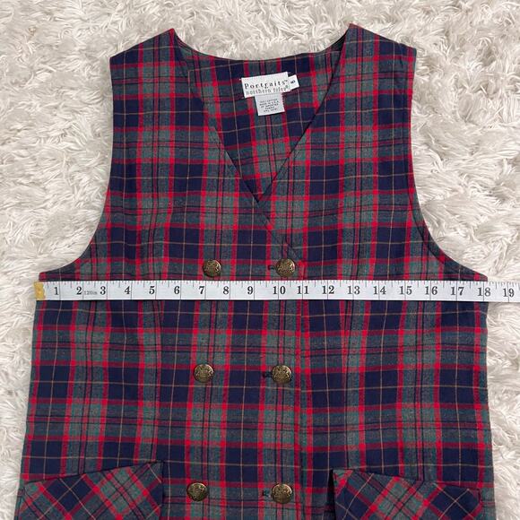 Vintage Portraits by Northern Isles Plaid 100% Cotton Dress Size 6 - Picture 5 of 6